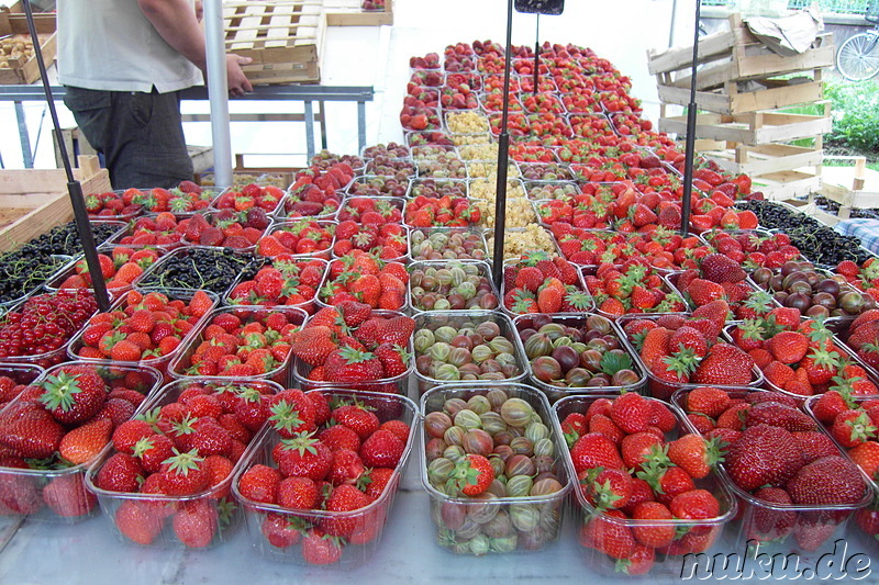 Markt in Grand Ile, Strasbourg, Frankreich