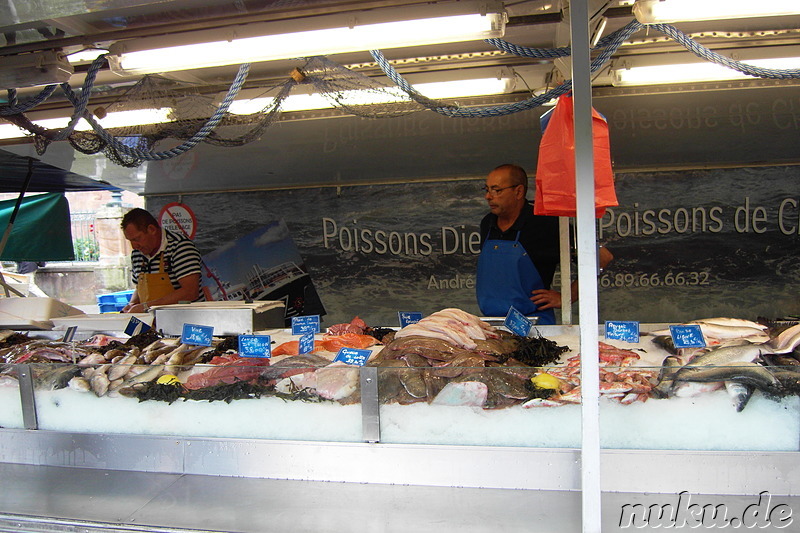 Markt in Grand Ile, Strasbourg, Frankreich