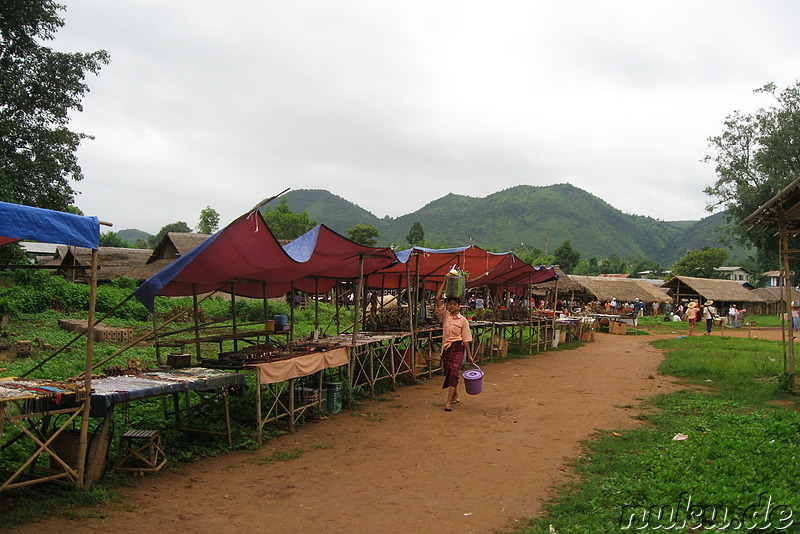 Markt in Inthein am Inle Lake in Burma