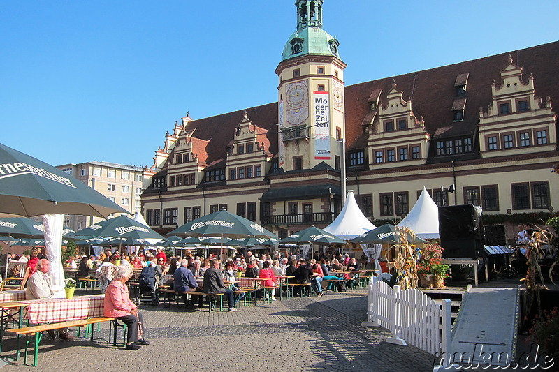 Markt in Leipzig, Sachsen