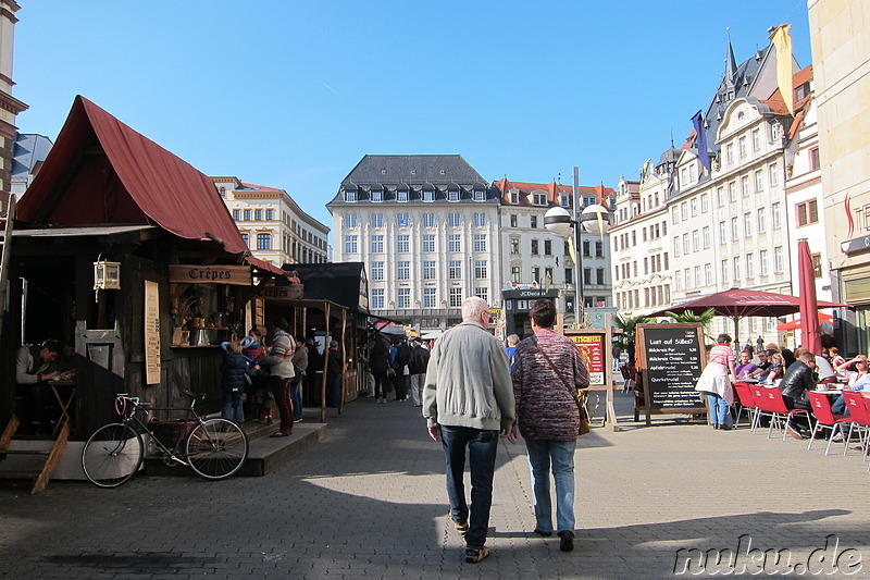 Markt in Leipzig, Sachsen