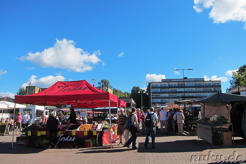 Markt in Porvoo, Finnland