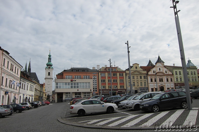 Marktplatz in Klatovy, Tschechien
