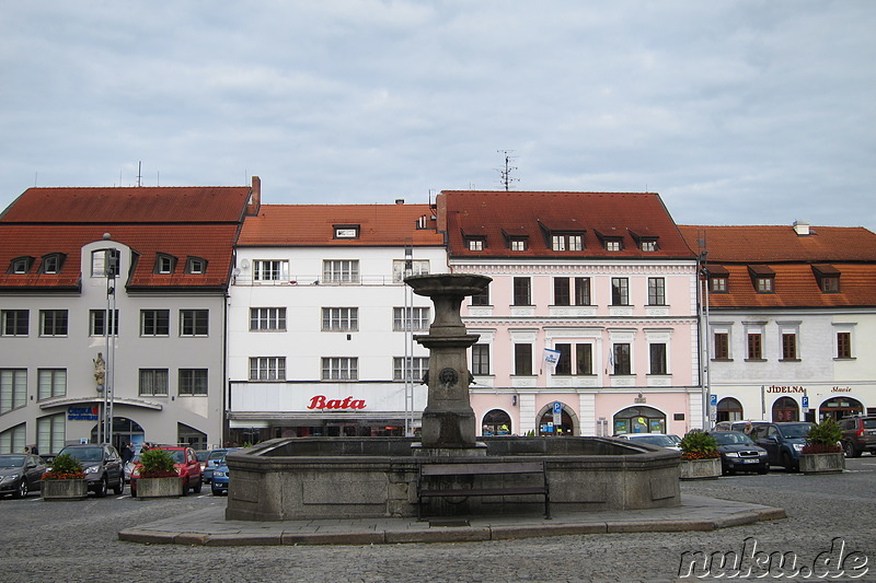 Marktplatz in Klatovy, Tschechien