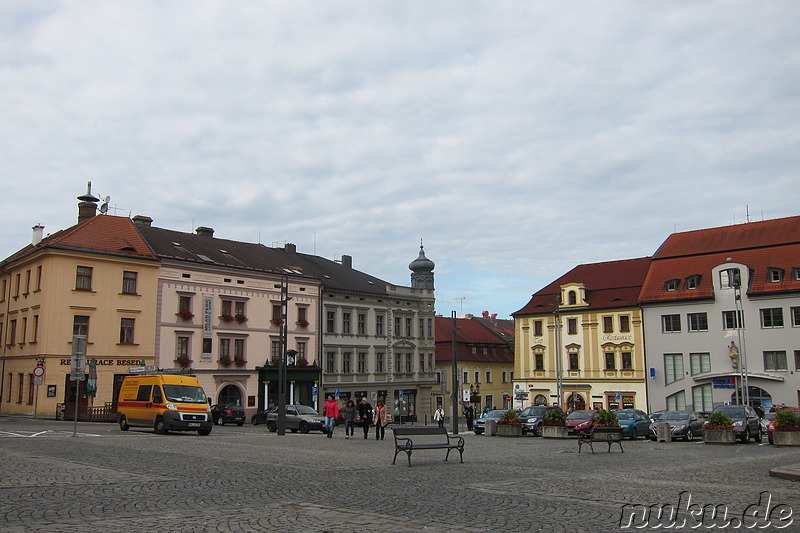 Marktplatz in Klatovy, Tschechien