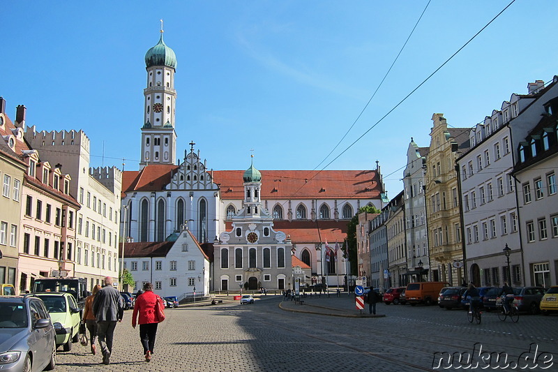 Maximilianstrasse in Augsburg, Bayern