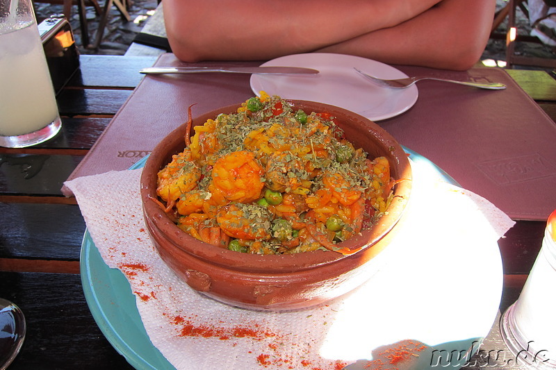 Meeresfrüchte-Risotto im Pulperia de los Faroles in Colonia, Uruguay