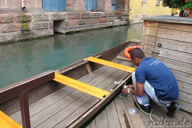 Mit dem Ruderboot durch Petite Venice in Colmar