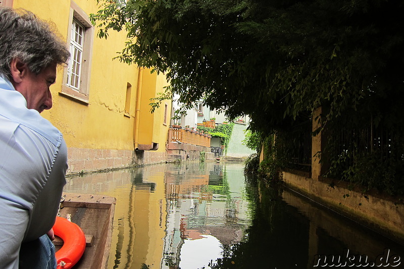 Mit dem Ruderboot durch Petite Venice in Colmar