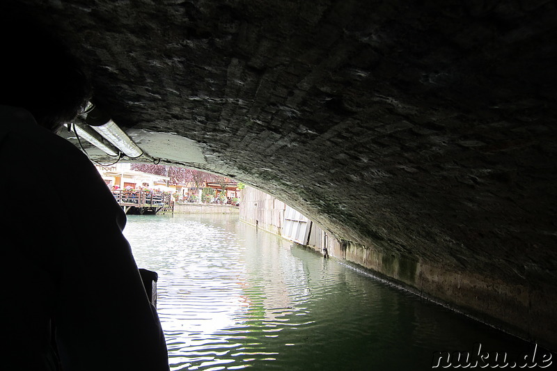 Mit dem Ruderboot durch Petite Venice in Colmar