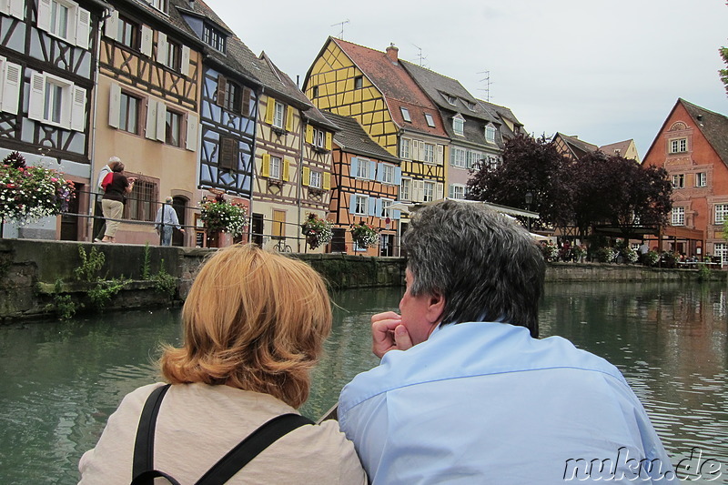 Mit dem Ruderboot durch Petite Venice in Colmar