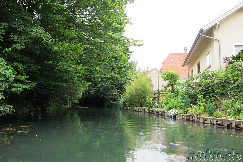 Mit dem Ruderboot durch Petite Venice in Colmar