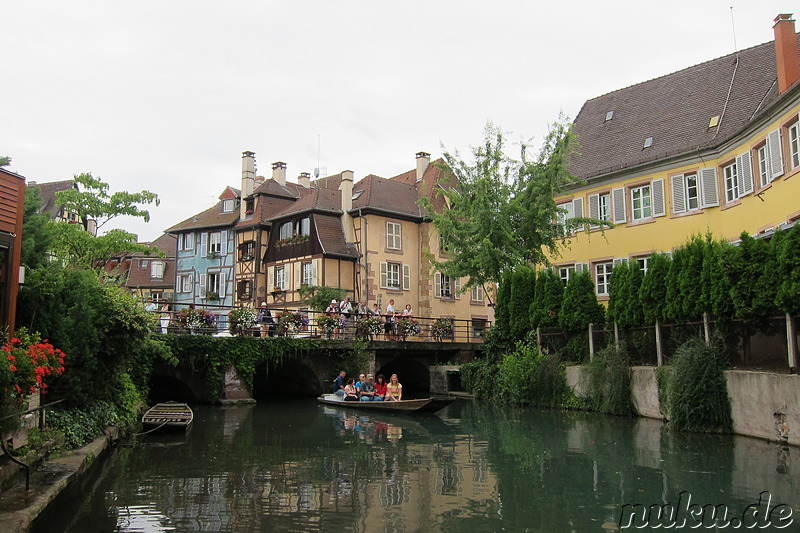 Mit dem Ruderboot durch Petite Venice in Colmar