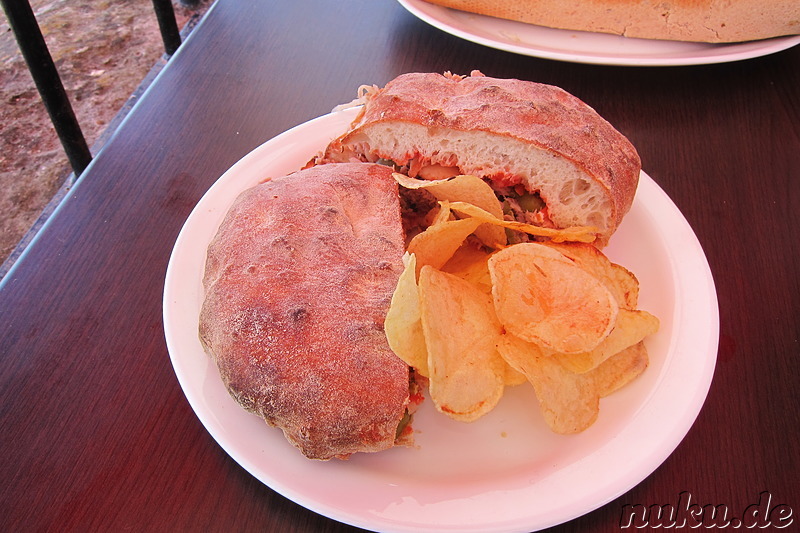 Mittagessen im Fontanella Tea Gardens in Mdina, Malta