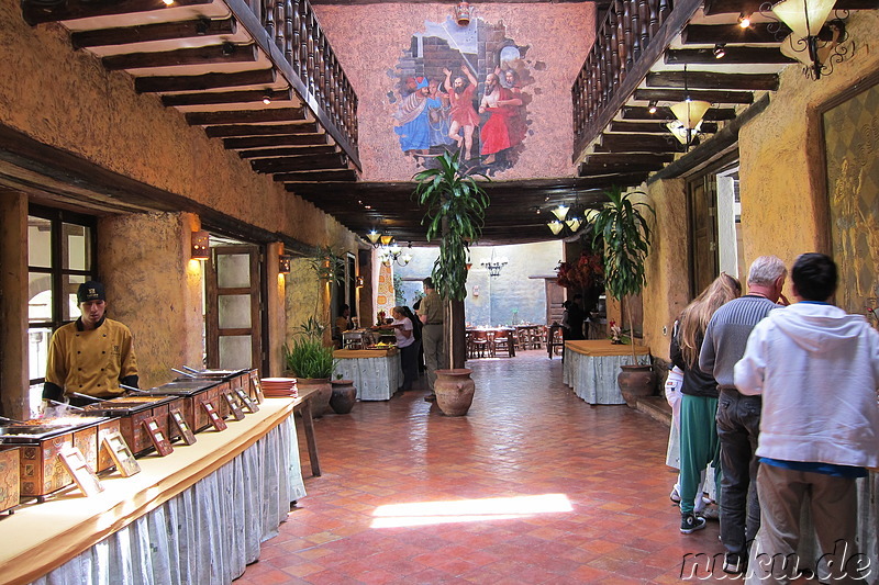 Mittagessen in Urubamba, Peru