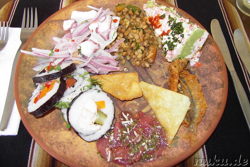 Mittagessen in Urubamba, Peru