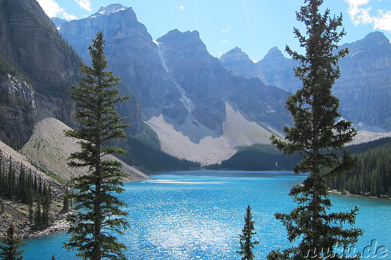 Moraine Lake - See im Banff National Park in Alberta, Kanada