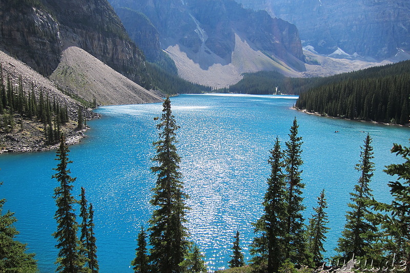 Moraine Lake - See im Banff National Park in Alberta, Kanada