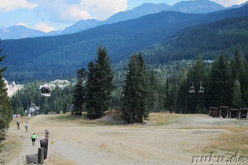 Mountainbiking in Whistler, Kanada