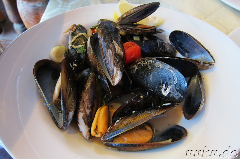 Muscheln im Restaurant L'Aroma in Sliema, Malta