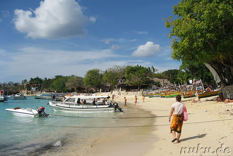 Mushroom Beach auf Nusa Lembongan, Indonesien