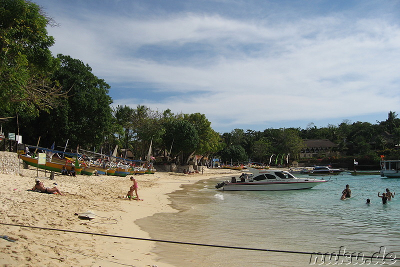 Mushroom Beach auf Nusa Lembongan, Indonesien