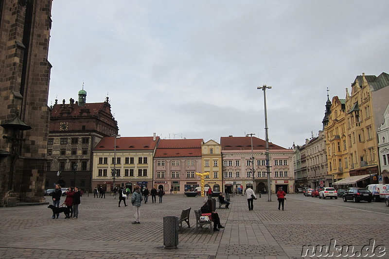 Namesti Republiky - Platz in Pilsen, Tschechien