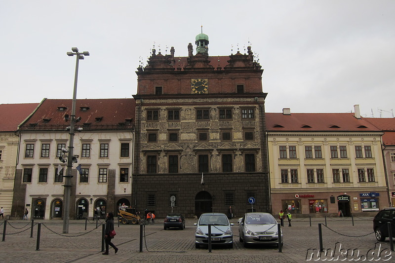 Namesti Republiky - Platz in Pilsen, Tschechien