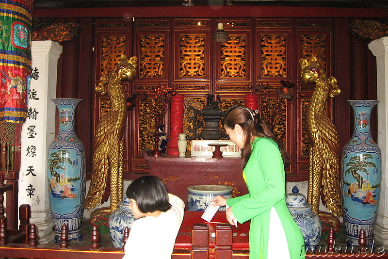 Ngoc Son Jade Mountain Tempel in Hanoi, Vietnam