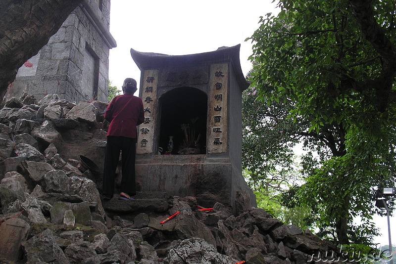 Ngoc Son Jade Mountain Tempel in Hanoi, Vietnam