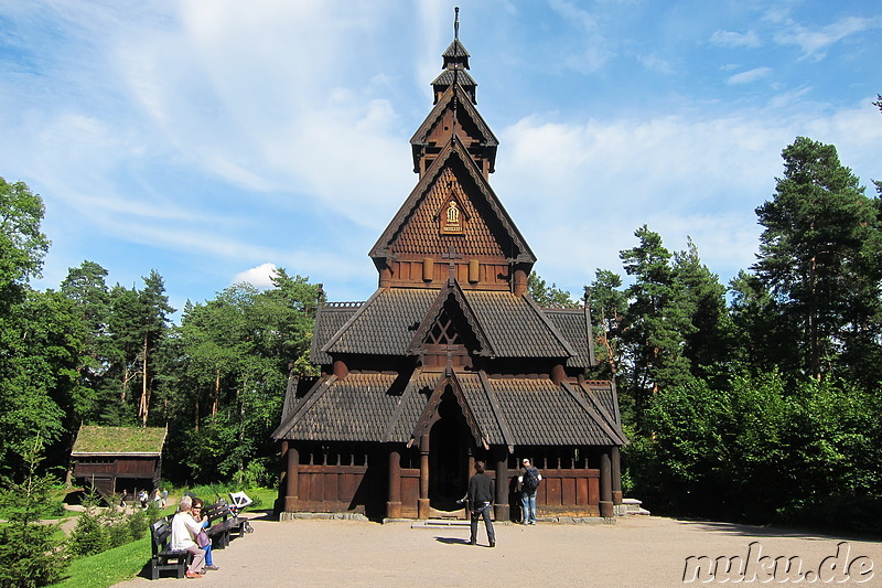 Norsk Folkemuseum - Freilichtmuseum auf Bygdoy in Oslo, Norwegen