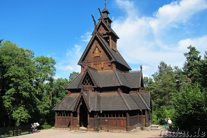 Norsk Folkemuseum - Freilichtmuseum auf Bygdoy in Oslo, Norwegen