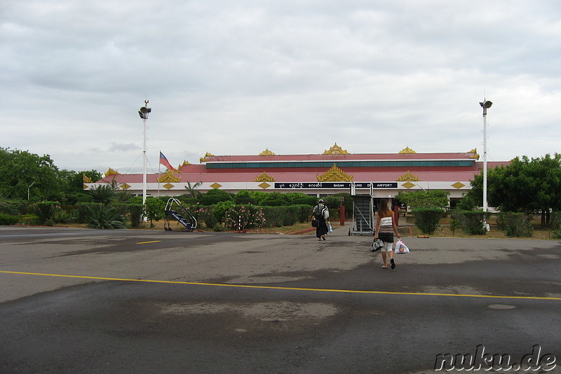 Nyaung U Airport in Bagan, Myanmar