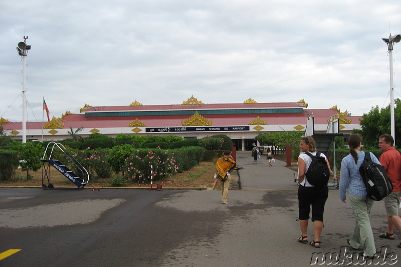 Nyaung U Airport in Bagan, Myanmar