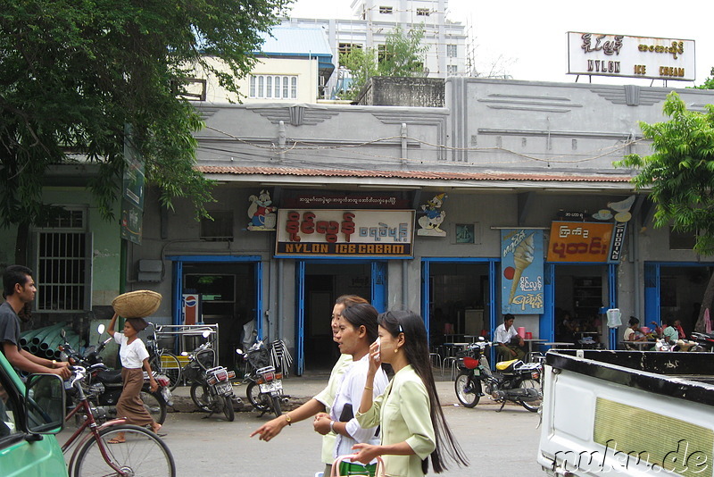 Nylon Ice Cream Bar in Mandalay, Myanmar