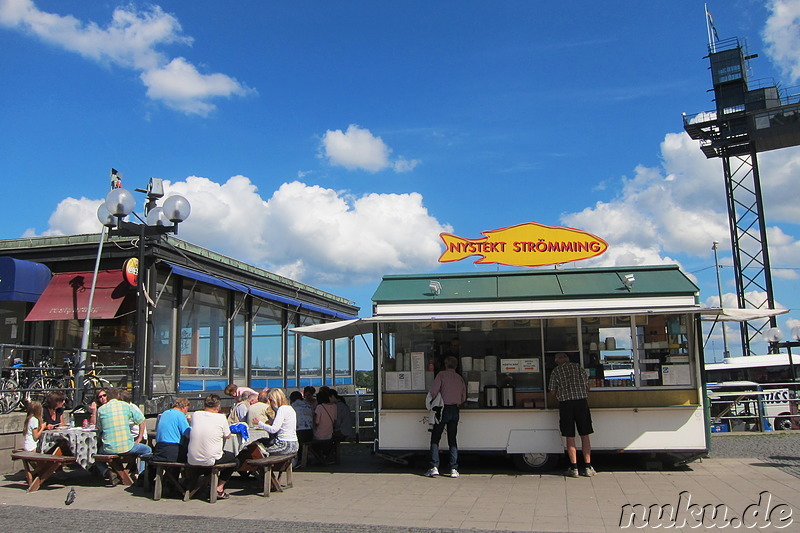 Nystekt Stroemming Imbiss in Stockholm, Schweden