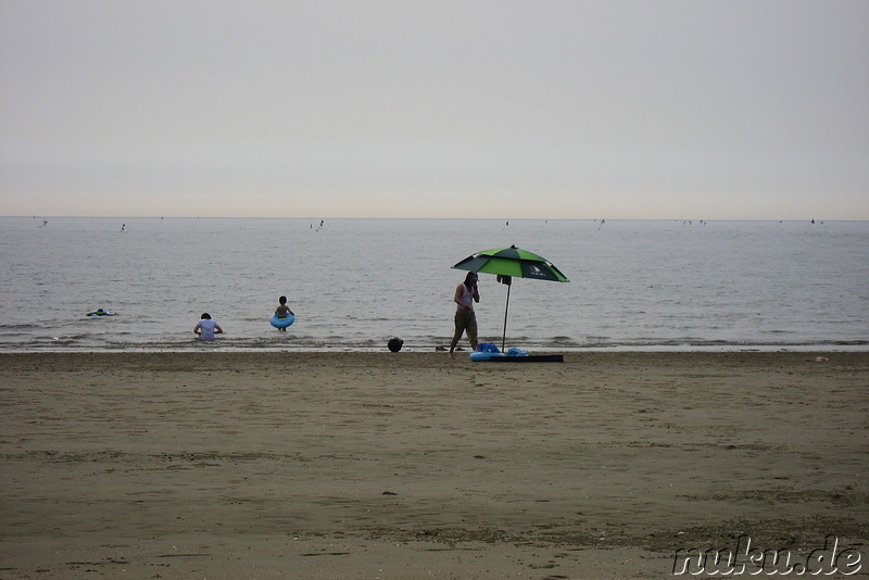 Oh, ich bin nicht alleine am Strand!