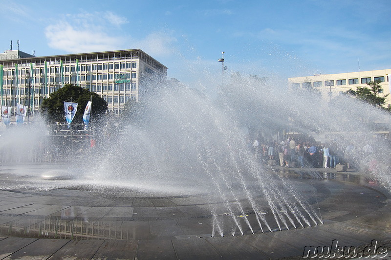 Oktoberfestparade am Karlsplatz in München