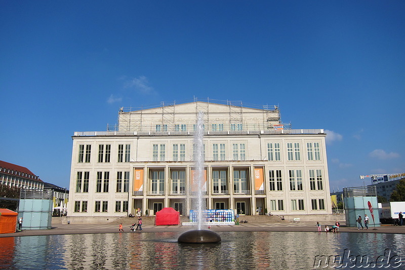 Oper am Augustusplatz in Leipzig, Sachsen