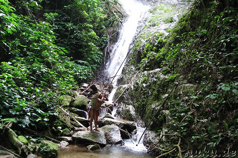 Orang Asli mit Geschoss