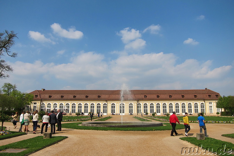 Orangerie im Hofgarten in Ansbach, Bayern