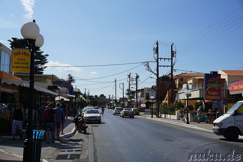 Ortskern von Platanias auf Kreta, Griechenland