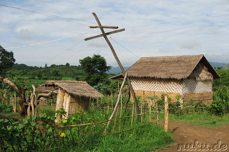 Pa-O-Village am Inle Lake, Myanmar