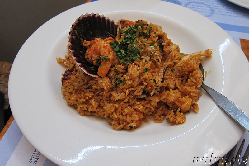 Paella im Restaurant La Red in Lima, Peru