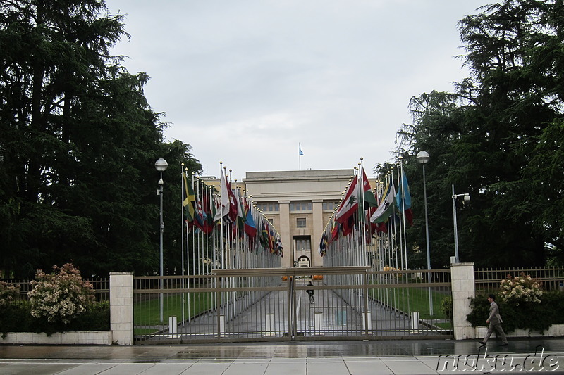 Palais des Nations - Europäischer Hauptsitz der Vereinten Nationen in Genf, Schweiz