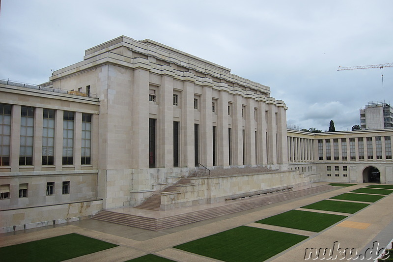 Palais des Nations - Europäischer Hauptsitz der Vereinten Nationen in Genf, Schweiz