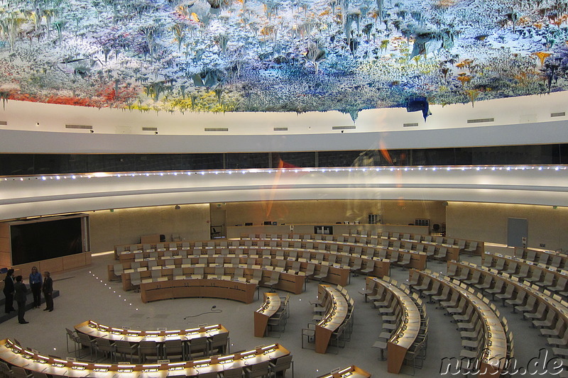 Palais des Nations - Europäischer Hauptsitz der Vereinten Nationen in Genf, Schweiz