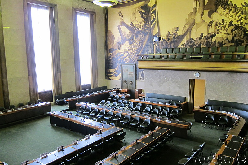 Palais des Nations - Europäischer Hauptsitz der Vereinten Nationen in Genf, Schweiz