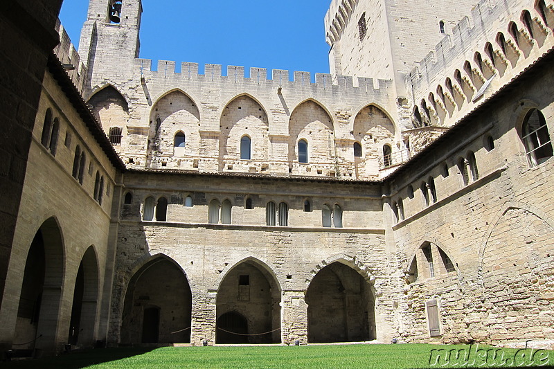 Palais des Papes - Papstpalast in Avignon, Frankreich