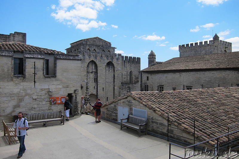 Palais des Papes - Papstpalast in Avignon, Frankreich